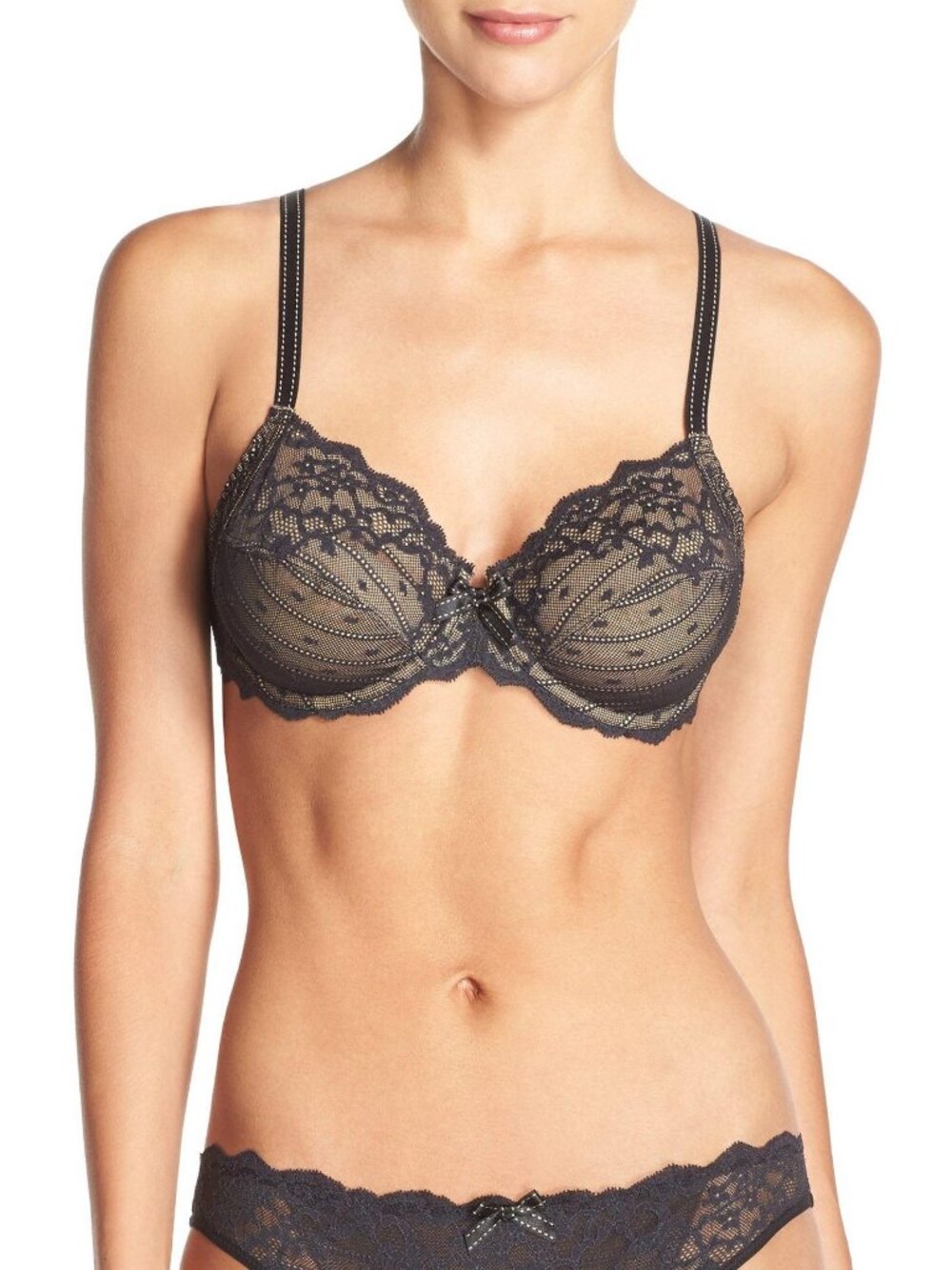 🆕CHANTELLE Rive Gauche Full Coverage Underwire Bra 38DDDD Black #3281 - Picture 5 of 15